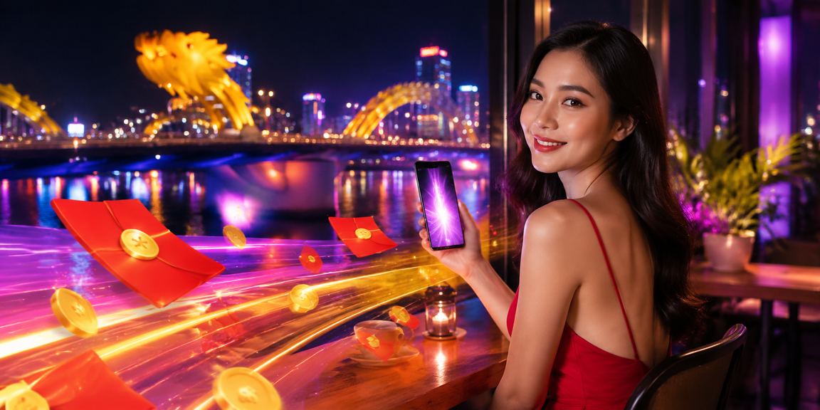 Khách hàng Đà Nẵng nhận thưởng cá cược thể thao tại quán cà phê với bì thư đỏ truyền thống